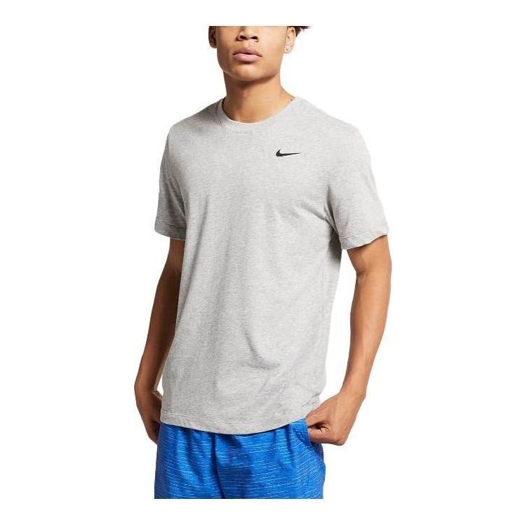 Nike Dri-FIT Swoosh Logo T-shirt 'Grey' AR6029-063