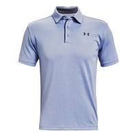 Men's Under Armour Tech Golf Breathable Sports Short Sleeve Polo Shirt Blue 1290140-420