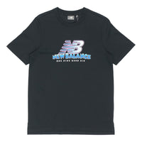 New Balance Athleisure Casual Sports Round Neck Short Sleeve Version Black NEA23031-BK
