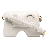 Off-White Burrow-22 Single-Shoulder Bag White OWNN005S21LEA0010300