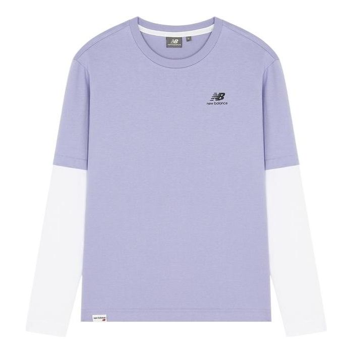 New Balance Classic Long Sleeve Tee Asia Sizing 'Purple White' 5DC16063-DV
