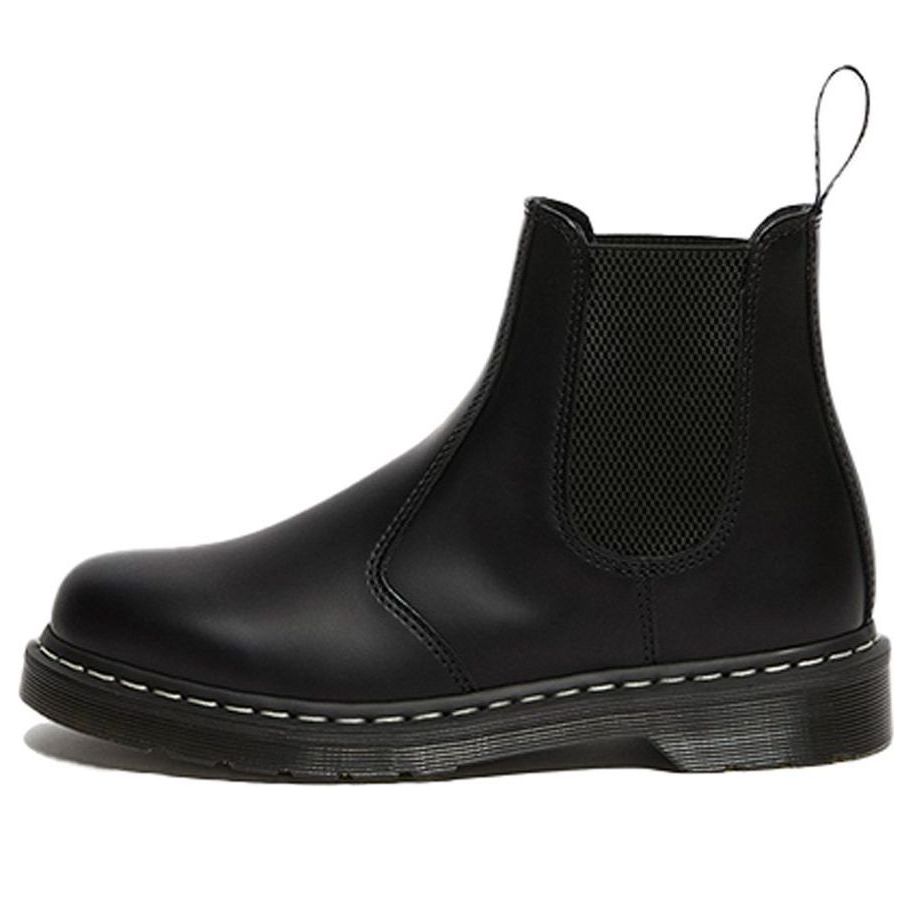 Dr.Martens 2976 White Stitch Leather Chelsea Boots 'Black' 26257001
