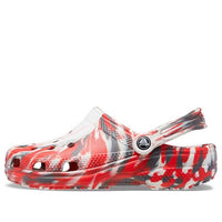 Crocs Classic Clog Marble Beach Sports Unisex Red White Sandals 'Red White' 206867-884