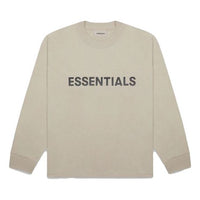 Fear of God Essentials 3D Silicon Applique Long Sleeve T-Shirt 'Beige' FOG-FW20-201
