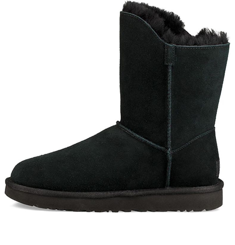 (WMNS) UGG Short Turnlock Snow Boots Black 1094933-BLK