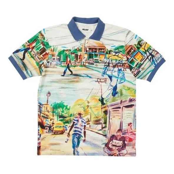PALACE Abstract Printing Button Short Sleeve Polo Shirt P20ES001