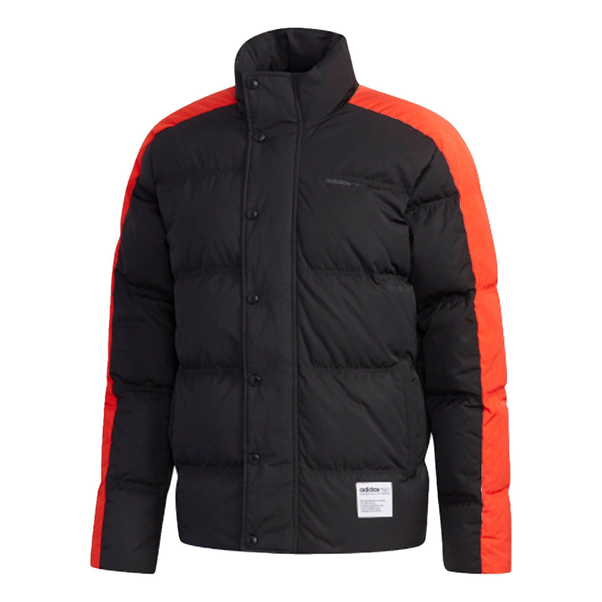 adidas neo M Ut Puffer Back Large logo Casual Down Jacket Black EI4413