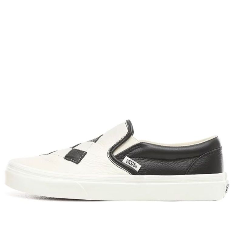 Vans Woven Leather Slip-On 'Black White' VN0A38F7VMW