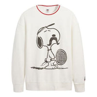 Men's Levis x Peanuts Crossover Cartoon Printing Round Neck White 23894-0002