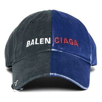 Balenciaga 50/50 Baseball Cap 'Black Blue' 656455410B2-1068