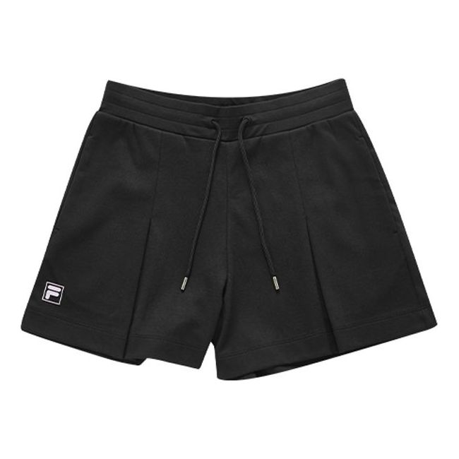 (WMNS) FILA FUSION Side Drawstring Sports Shorts Black T11W021604F-BK