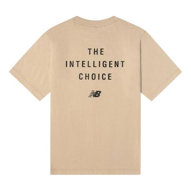 New Balance Sportswear IU T-Shirt Asia Sizing 'Beige Black' 5EC2U133-BEI
