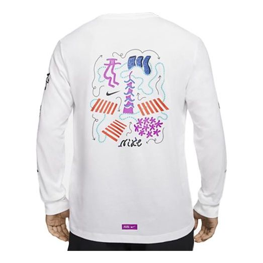 Nike Dri-FIT Tokyo Graffiti printed Long-sleeve Men White CN8102-100
