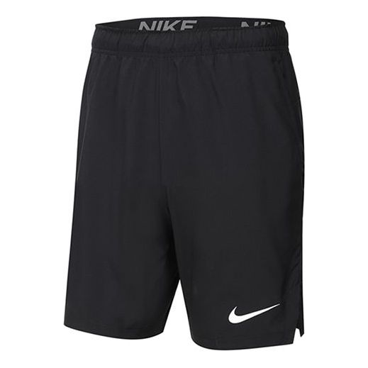 Nike Solid Color Woven Training Athleisure Casual Sports Shorts Black CU4945-010