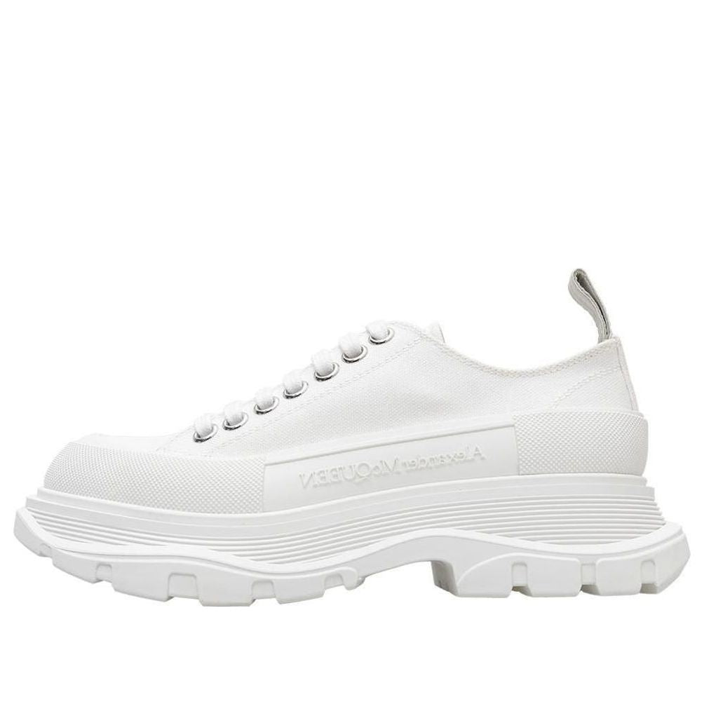 (WMNS) Alexander McQueen Tread Slick Low Lace Up 'White' 611705W4MV29000