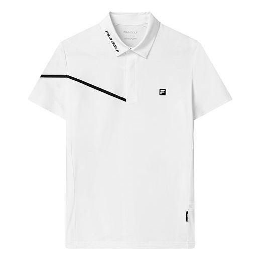 FILA Golf Sports Short Sleeve Polo Shirt White A11M135178F-WT