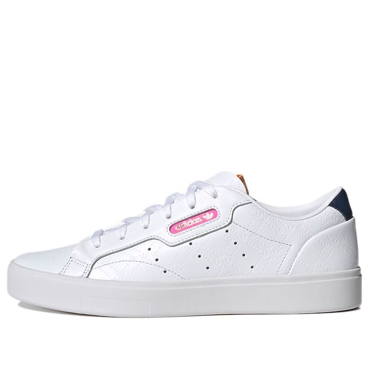 (WMNS) adidas originals Sleek 'Cloud White Crew Navy' FY6669
