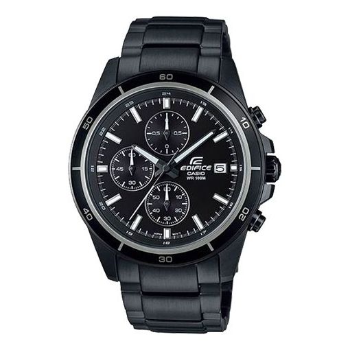 CASIO Waterproof EDIFICE Stainless Steel Strap Mens Black Analog EFR-526BK-1A1