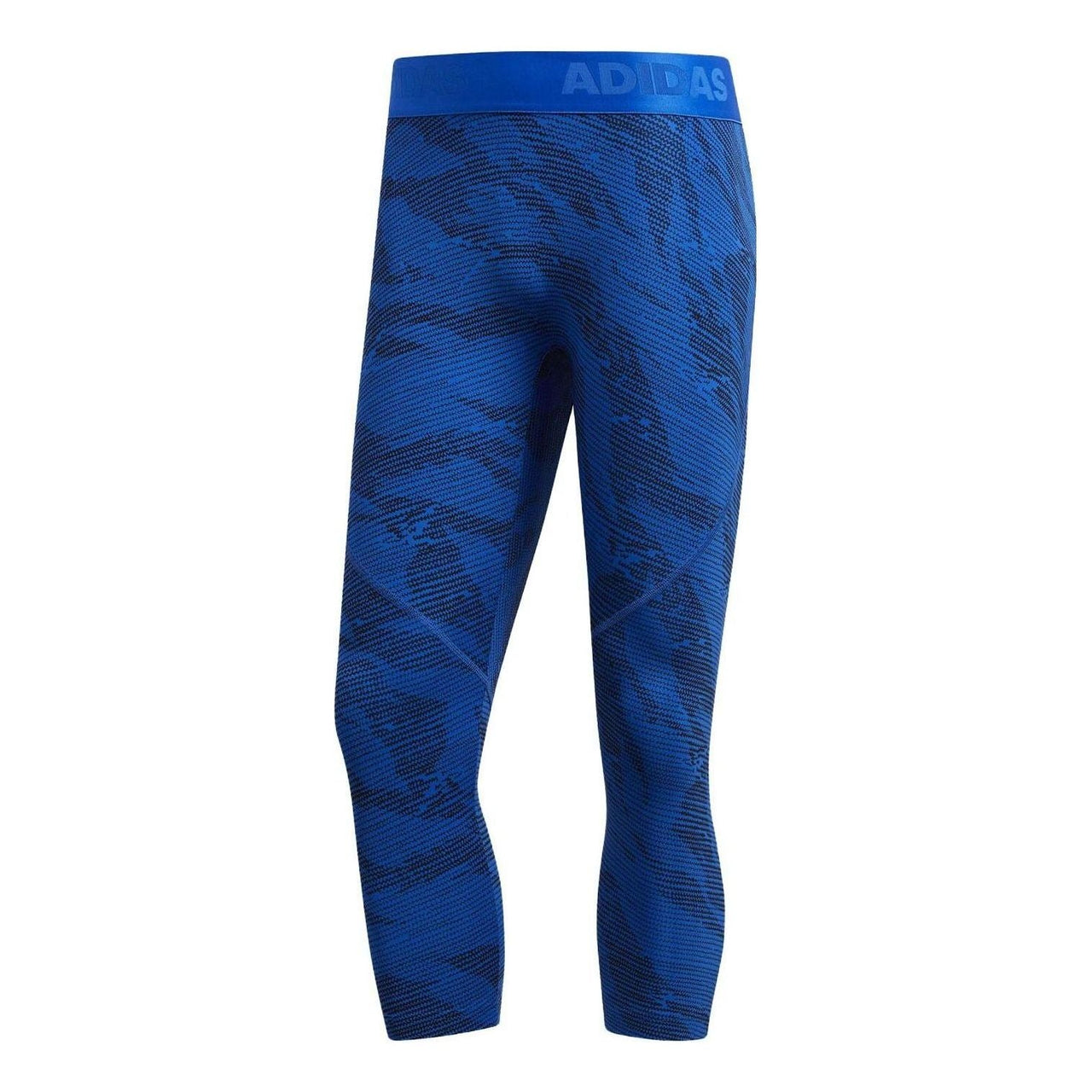 adidas 3/4 Alphaskin TKY Camo Leggings Asia Sizing 'Blue' FM4677
