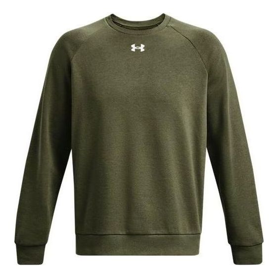 Under Armour Rival Fleece Crew Top 'Olive Green' 1379755-390