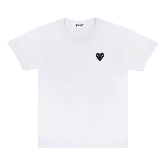(WMNS) COMME des GARCONS PLAY FW25 Black Heart T-Shirt 'White' AZ-T063-051-2