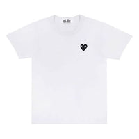 (WMNS) COMME des GARCONS PLAY FW25 Black Heart T-Shirt 'White' AZ-T063-051-2