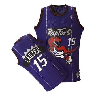 adidas Toronto Raptors Basketball Men's Classic Retro Jersey No. 15 Carter Dark Blue A46469