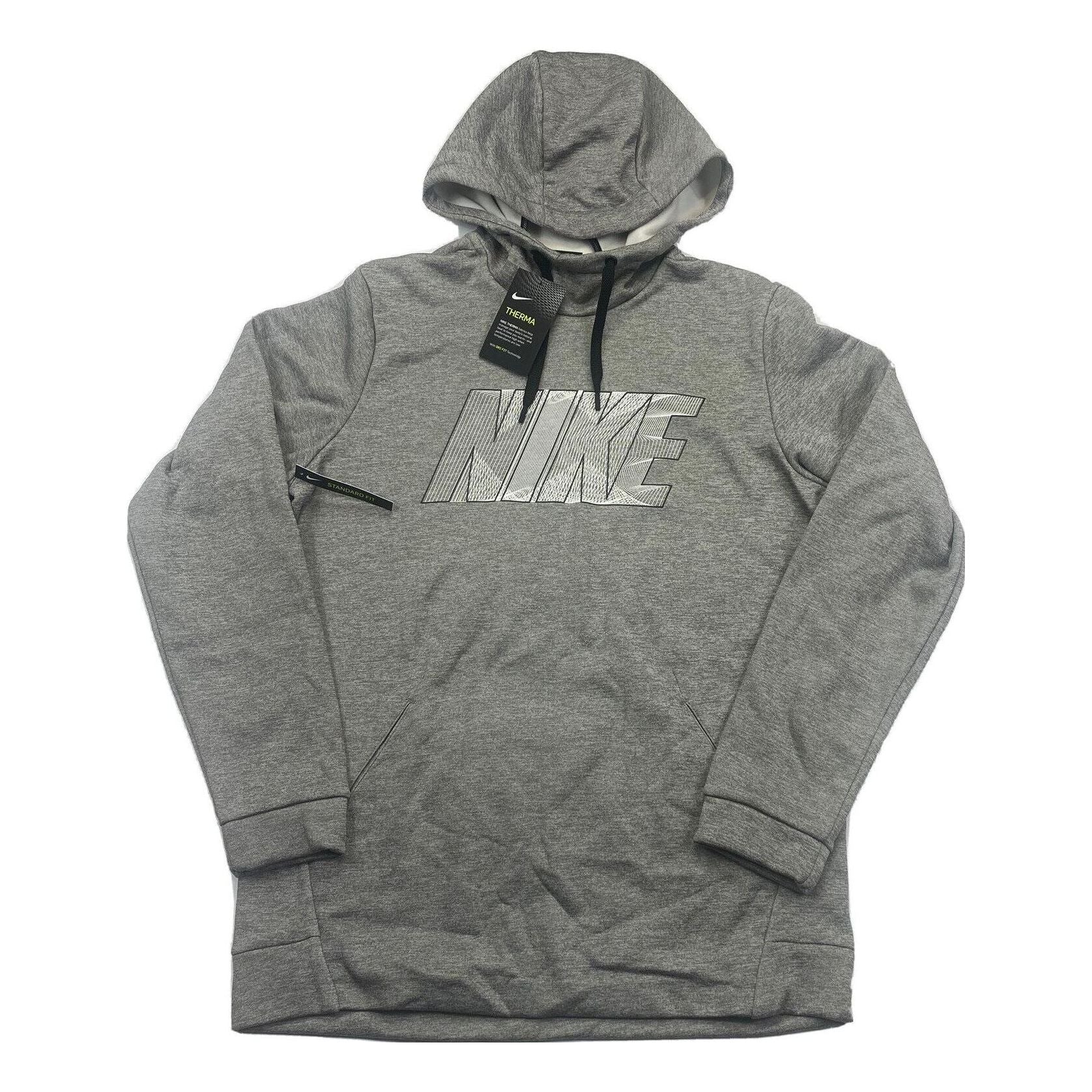 Nike Therma Fit Graphic Hoodie 'Heather Grey' BV2755-071