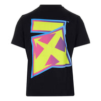 Off-White FW22 Back Logo Printing Round Neck Short Sleeve Slim Fit Version Black OMAA027F22JER0071070