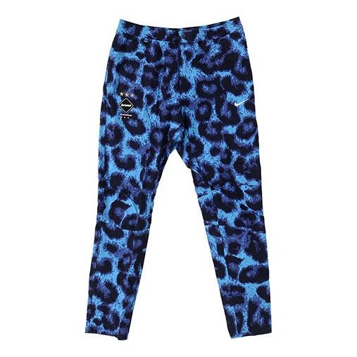 Nike Leopard print Casual Slim Fit Sports Pants Blue 716114-400