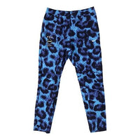 Nike Leopard print Casual Slim Fit Sports Pants Blue 716114-400