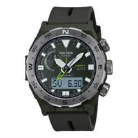 CASIO Waterproof Sports Shockproof Solar Powered Mens Black Analog/Digital Combo PRW-6800Y-3JF