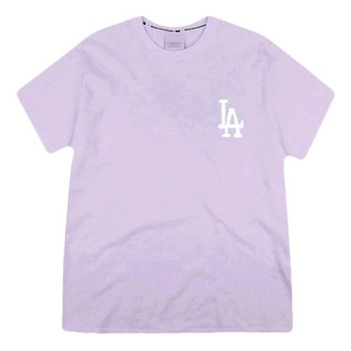 MLB Basic Small Label Embroidered Sports Round Neck Unisex Blue Purple 31TS21931-07V