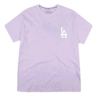 MLB Basic Small Label Embroidered Sports Round Neck Unisex Blue Purple 31TS21931-07V