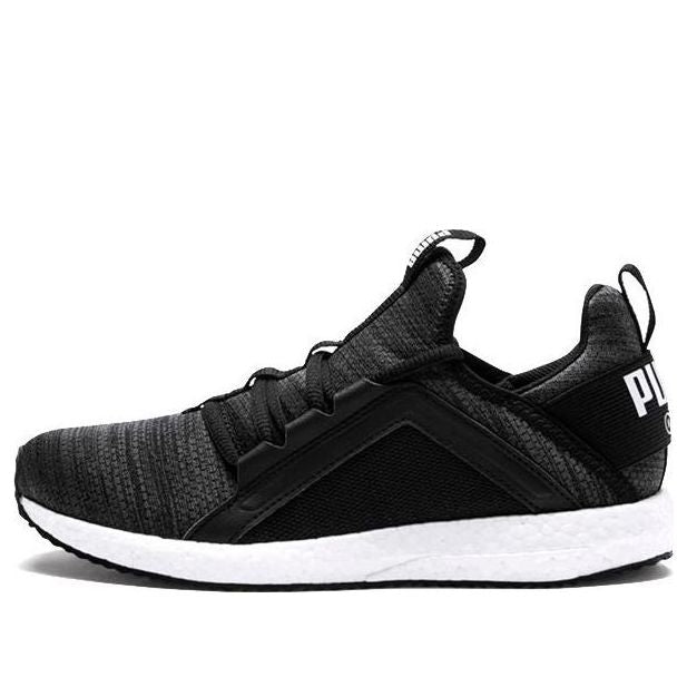 (PS) PUMA Mega NRGY Heather Sports Running Shoes Black/White 191245-01