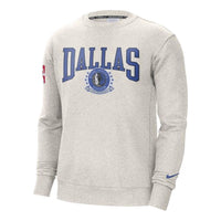 Men's Nike NBA Dallas Mavericks Alphabet Team Logo Printing Round Neck Casual Pullover Gray DN4910-051