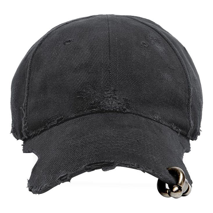 Balenciaga Heavy Piercing Cap 'Black Faded' 744299410B21071