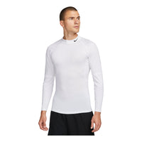Nike Pro Dri-FIT Fitness Mock-Neck Long T-Shirt 'White' FB7909-100