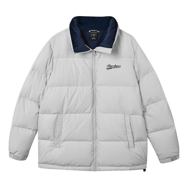 Skechers Casual Down Jacket 'Grey Navy' L423U080-00MV