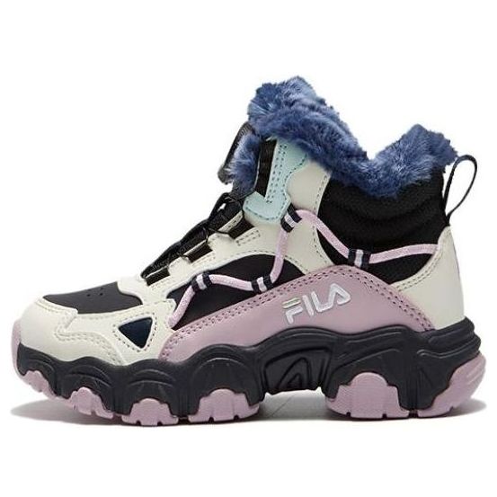 (GS) FILA High Top Shoes 'Black White Pink' K14B342905PNF