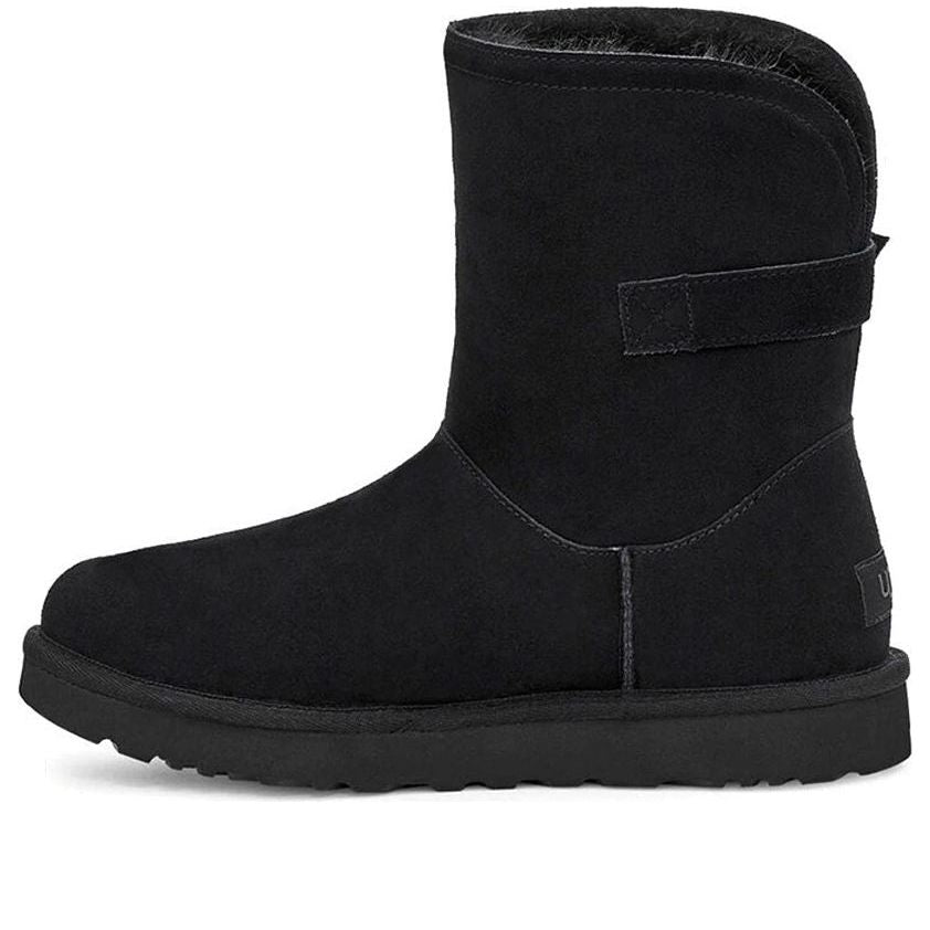 (WMNS) UGG Chantel Side Buckle Snow Boots Black 1119151-BLK