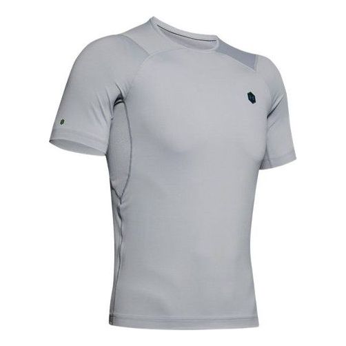 Men's Under Armour RUSH HeatGear Short Sleeve Gray 1353449-011