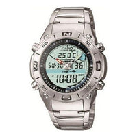 Men's CASIO Retro Classic Watch Mens Silver Analog/Digital Combo AMW-702D-7AVDF