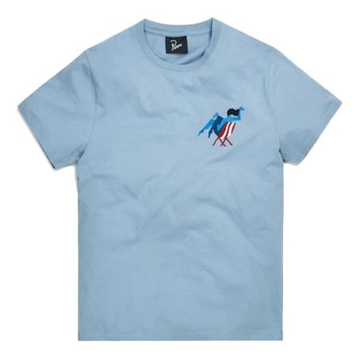 KITHX BY PARRA Madame Beach Short Sleeve Blue PA43750-BLU