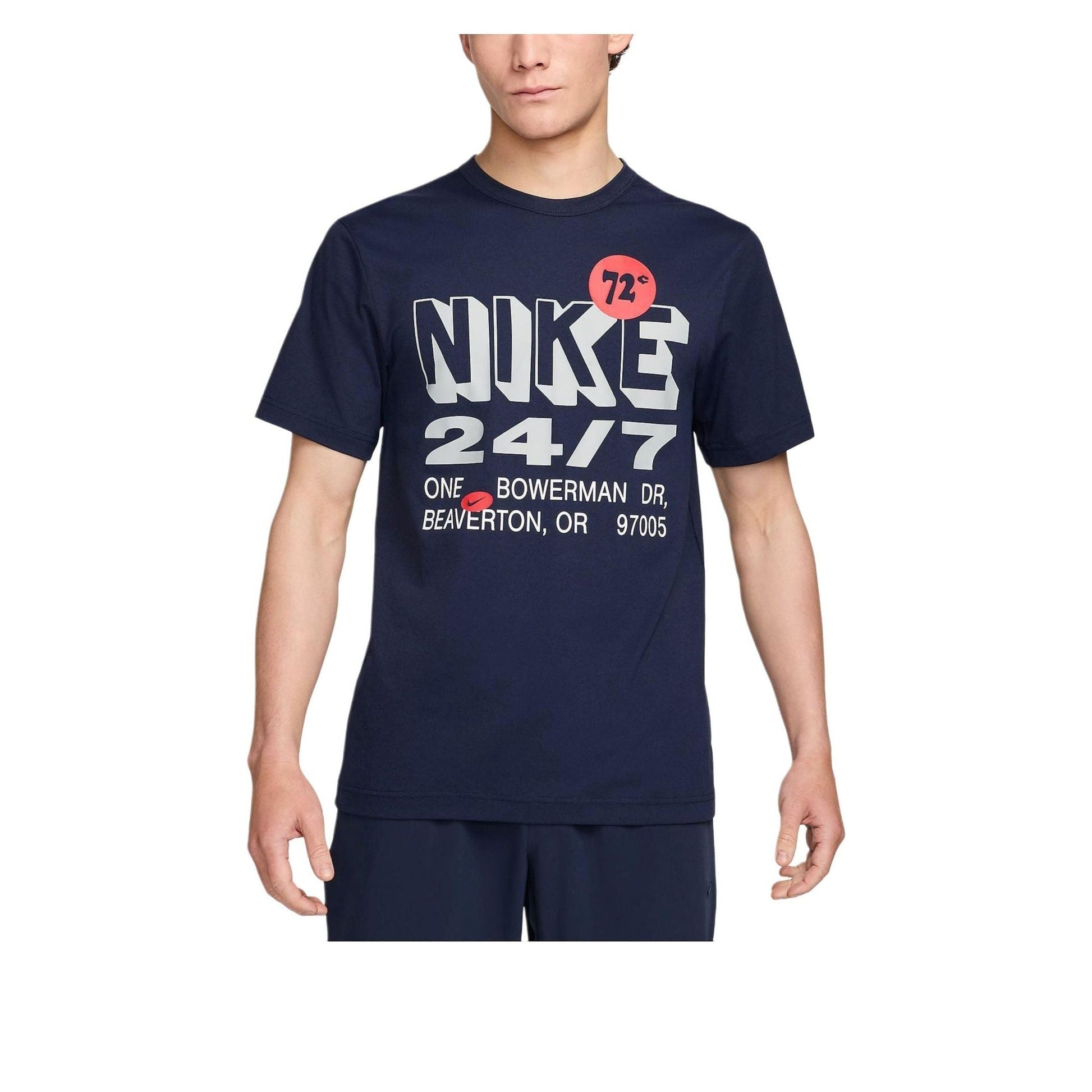 Nike Dri-FIT UV Hyverse T-Shirt 'Navy Grey' FN3989-451