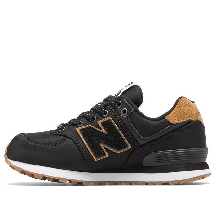 New Balance 574 BackPack Grade Kid's Shoes Black GC574BK