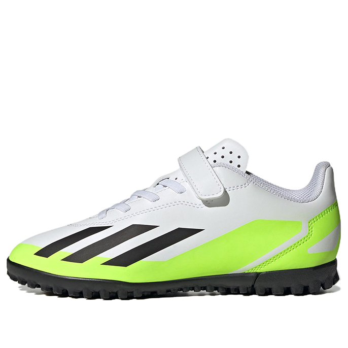 (GS) adidas X Crazyfast.4 'White Black Lucid Lemon' IE1592
