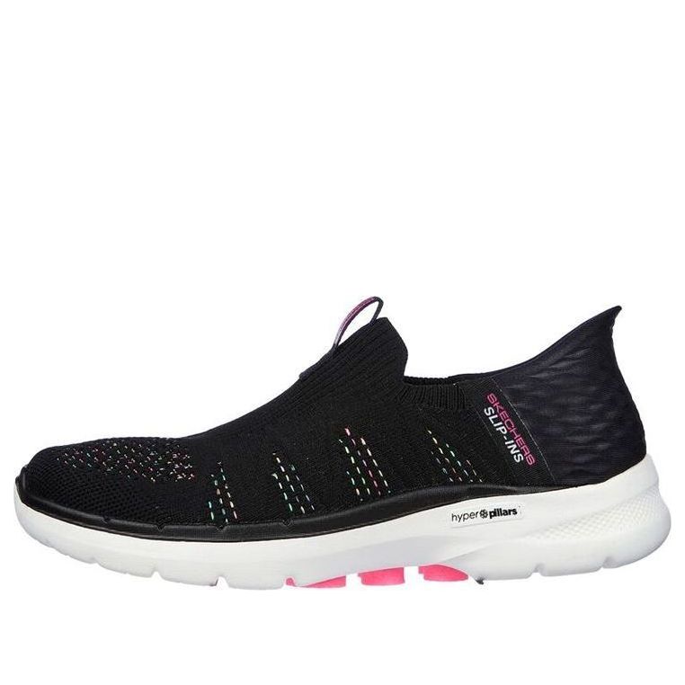 (WMNS) Skechers Go Walk 6 Valentina 'Black Multicolor' 124566-BKMT