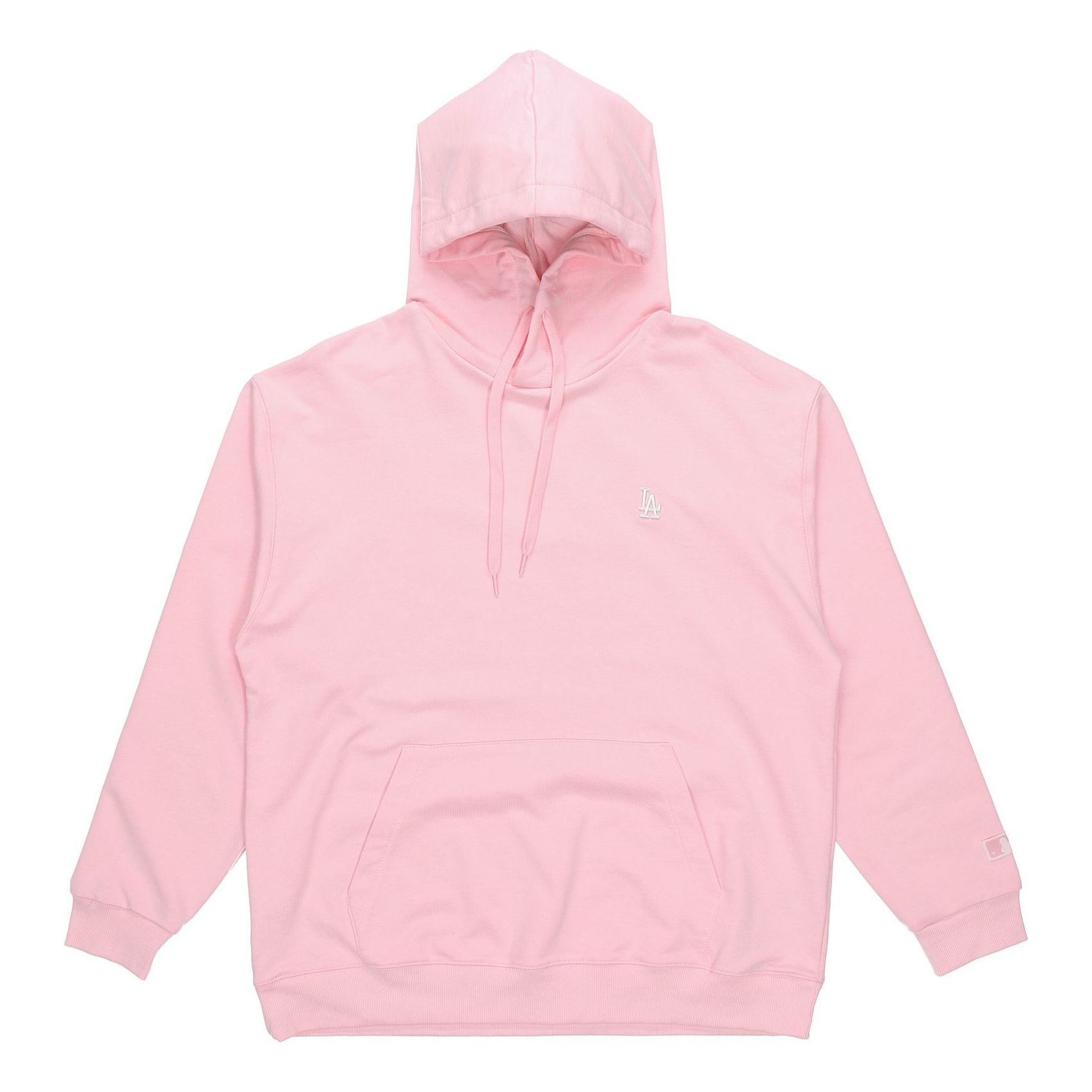 MLB Los Angeles Dodgers Basic Large Logo Printing Sports hooded Long Sleeves Unisex Pink 31HD03011-07P