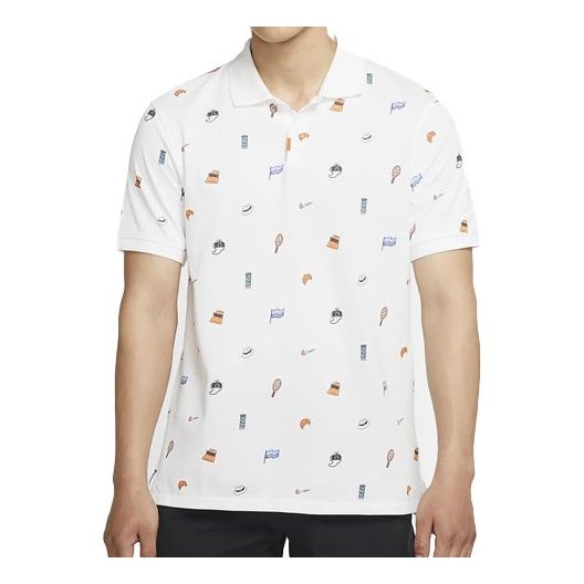 Nike THE Slim Fit Version lapel Short Sleeve polo White CI9157-100